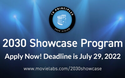 MovieLabs Launches 2030 Showcase Program to Help Advance Strategic Growth in the M&E Industry