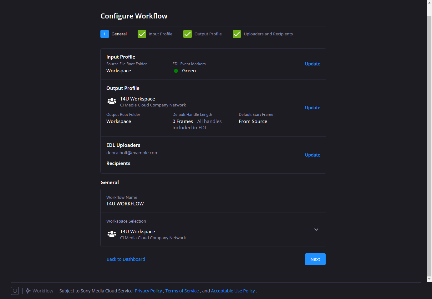 Sony Case Study architecture screen 1